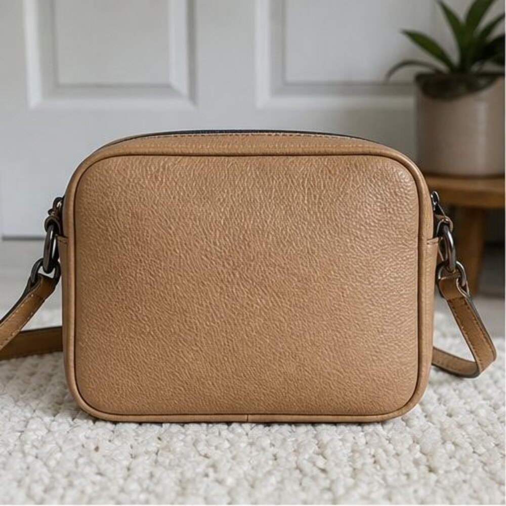 Brown Quilted Crossbody Bag